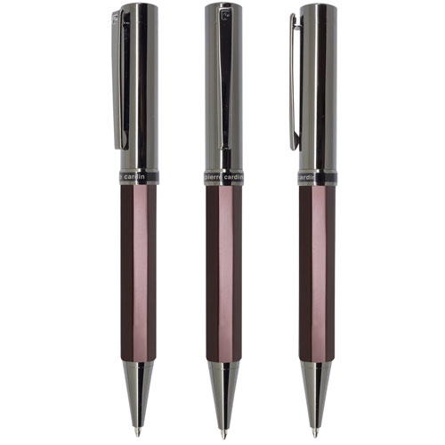 ESTUCHE BOLIGRAFO+ROLLER DOBLE RECAMBIO GENOVA PIERRE CARDIN