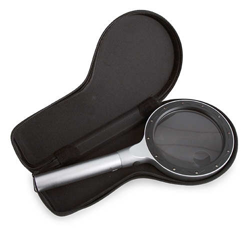 LUPA CON LED X2,5 X5 AUMENTOS "LUZZY"