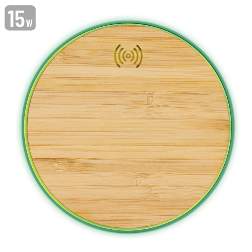 CARGADOR ULTRARRAPIDO 15W DE BAMBU 