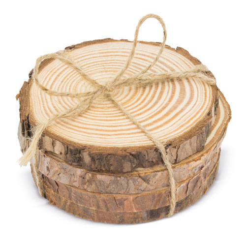 SET OF WOODEN COASTER 