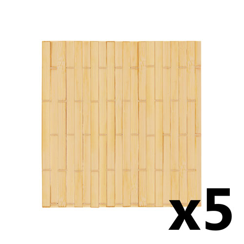 SET OF 5 BAMBOO COASTERS 