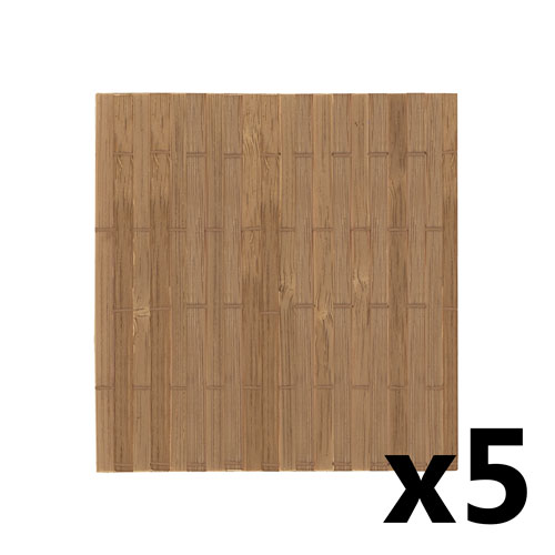 SET OF 5 BAMBOO COASTERS 