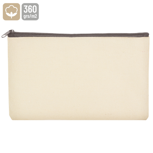 COTTON CANVAS TOILET BAG 