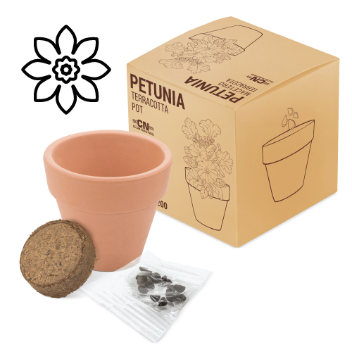 TERRACOTTA POT WITH SEEDS