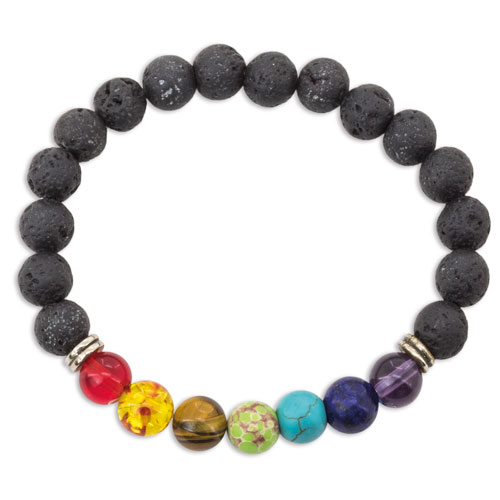 BRACELET WITH VOLCANIC STONE 
