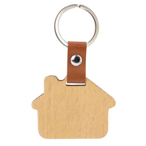 WOODEN KEYRING "HAUS"