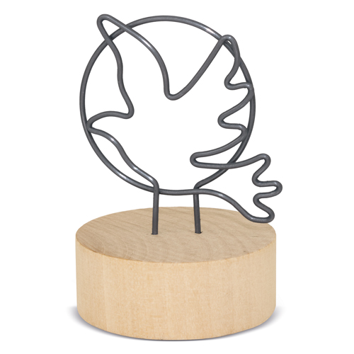 MEMO CLIP WITH WOODEN BASE "ESPÍRITU"