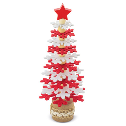 ARBOLITO DE NAVIDAD RPET Y MADERA RECICLADA "PUKKY"