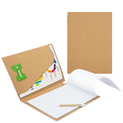 ECO FOLDER WITH NOTEBOOK AND PEN "SEMINAR"