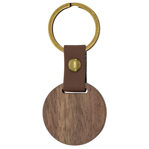 ROUND WOOD KEYRING "SAMOA"