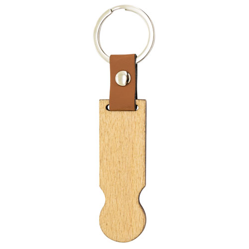 WOODEN KEYRING "CARRITO"