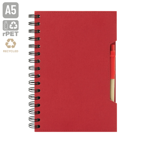 CUADERNO A5 CON BOLIGRAFO ECO "GREEN LIFE"