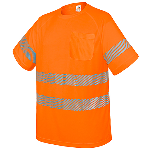 CAMISETA CON BOLSILLO Y BANDAS REFLECTANTES "ELÁST"