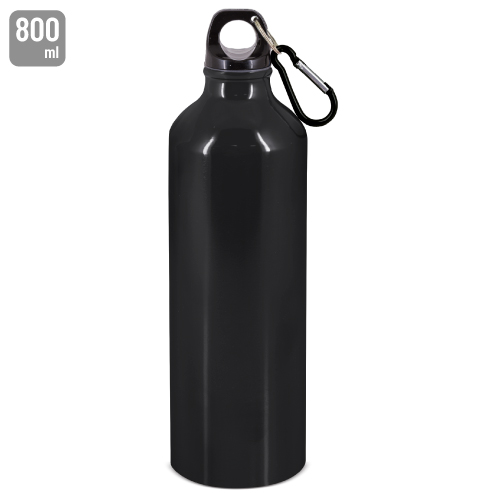 ALUMINIUM BOTTLE 800 ML WITH CARABINER 