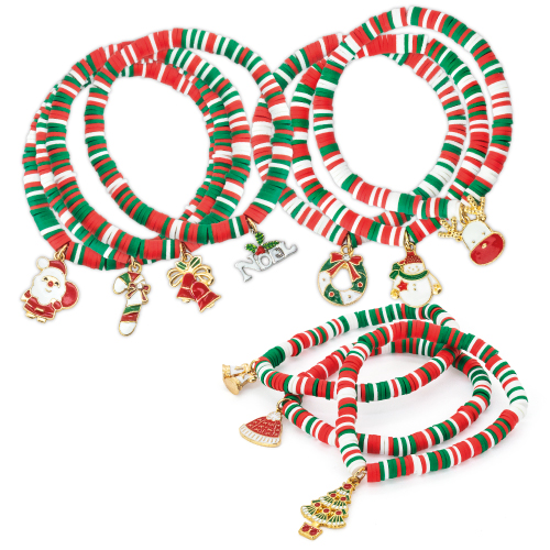 SET 10 PULSERAS NAVIDEÑAS "TAIKA"