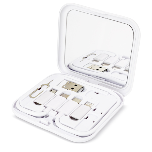 SET DE CABLES CARGADORES CON ESPEJO "REFLEX"