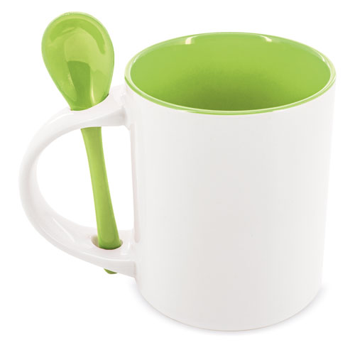 SUBLIMACION ROUND MUG WITH SPOON