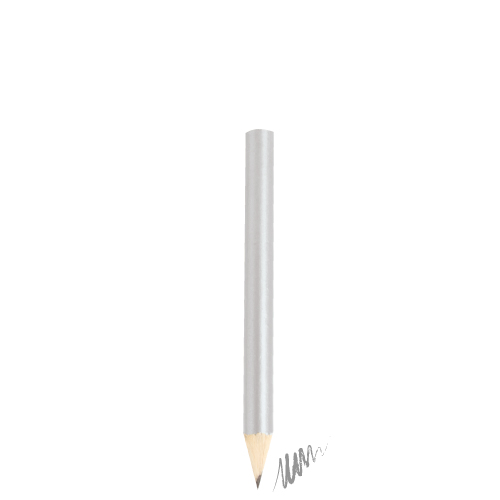 SILVER METALLIC WOODEN PENCIL 
