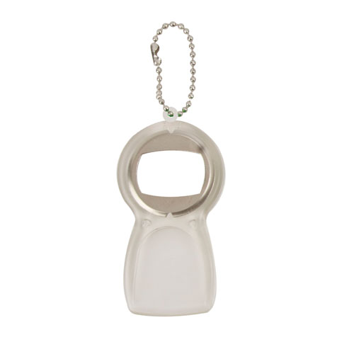 BOTTLE OPENER KEY RING WITH ICE REMOVER