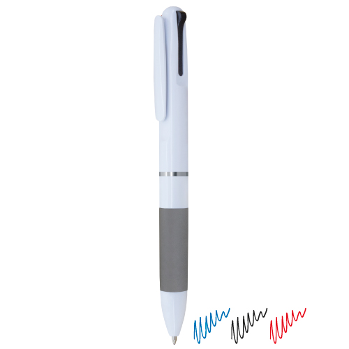 3 COLOURS PEN  WITH METAL RINGS 