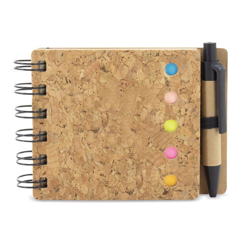 CORK NOTEBOOK PAGEMARKER "KIPER"