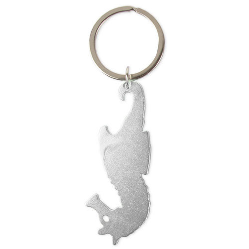  ALUMINUM KEYRING SEAHORSE