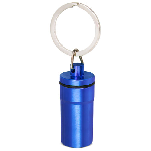 ALUMINIUM PILLBOX KEYRING "DOC"