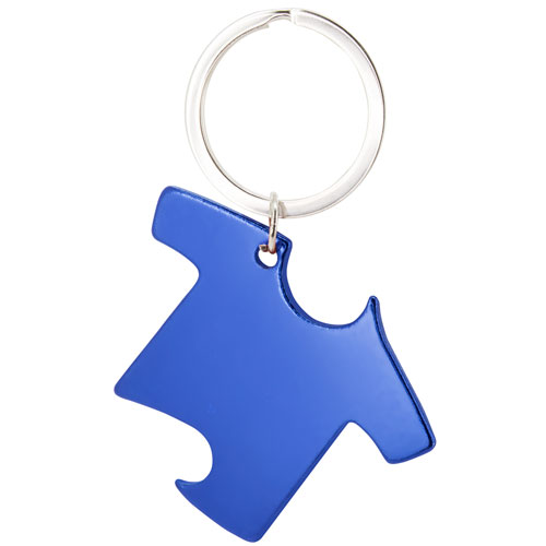 ALU. BOTTLE OPENER KEYRING T-S