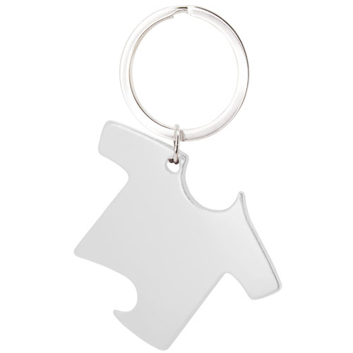 ALU. BOTTLE OPENER KEYRING T-S