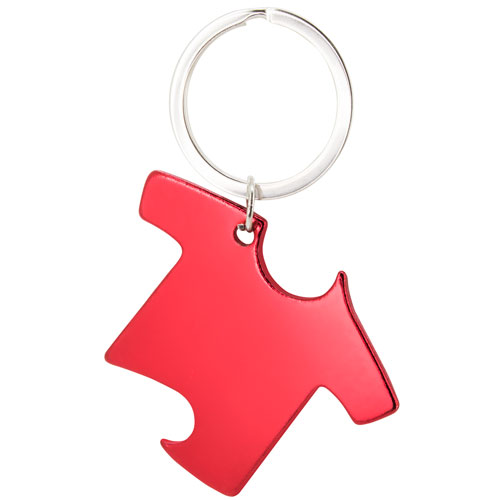 ALU. BOTTLE OPENER KEYRING T-S