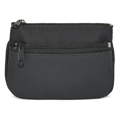 DOUBLE ZIP PURSE + KEY RING 