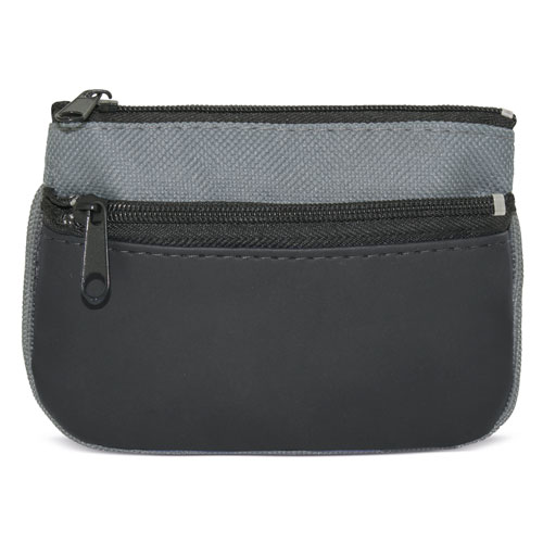 DOUBLE ZIP PURSE + KEY RING "DUBLE"