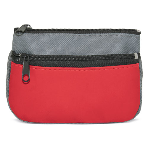 DOUBLE ZIP PURSE + KEY RING "DUBLE"
