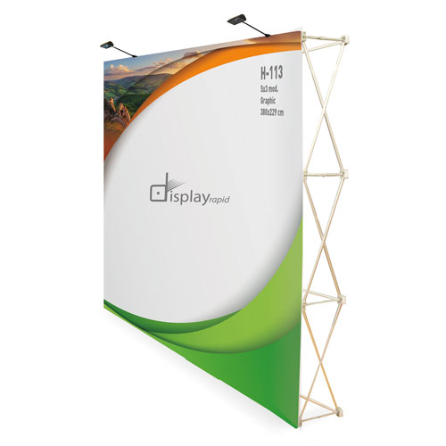 POP UP VELCRO 5 X 3 WITH TROLLEY 