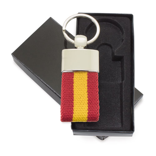KEYRING MILAN WITH SPANISH FLAG 