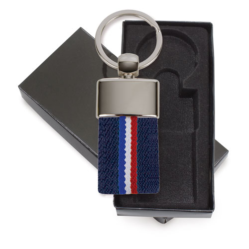 BELTKEYRING FRENCH  FLAG DARK BLUE COL. 