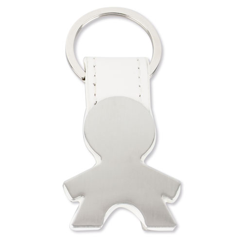 BOY SHAPED METAL KEYRING
