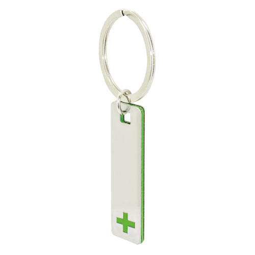 ELONGATED CROSS KEYRING