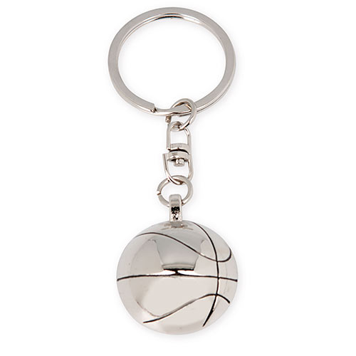 BASKETBALL METAL KEYRING 