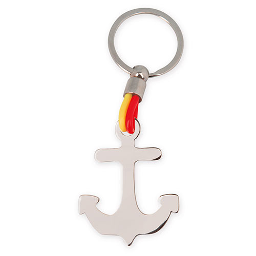 FLAG ANCHOR METAL KEYRING