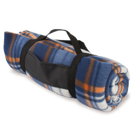 TRAVEL SQUARES POLAR FLEECE BLANKET 