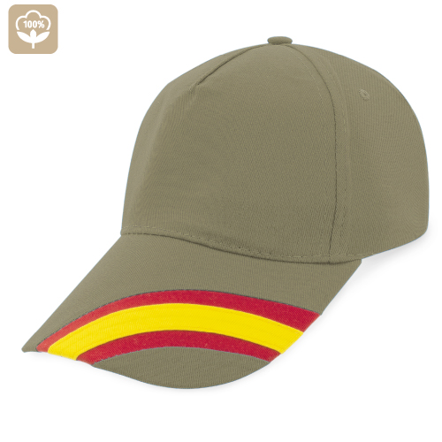 GORRA NACIONAL 5 PANELES ALGODN PEINADO 