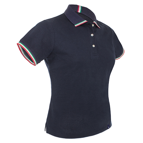 POLO WITH ITALIAN FLAG WOMAN 