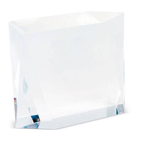 SQUARED SHAPED GLASS TROPHY "AKRA"