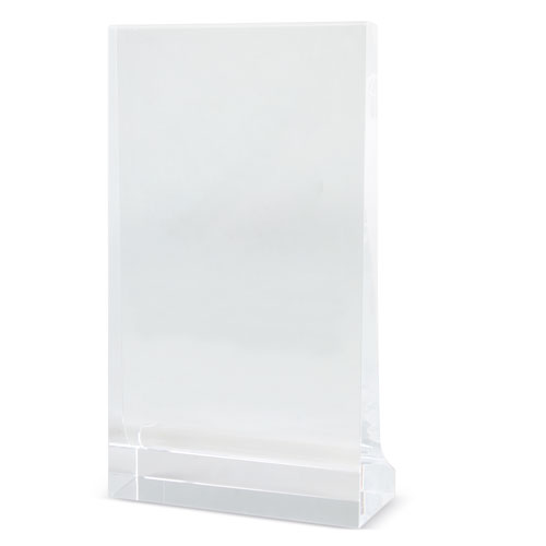 RECTANGULAR SHAPED GLASS TROPHY "DIVO"