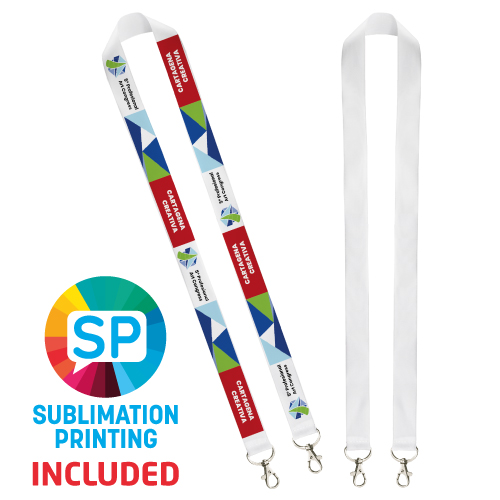 LANYARD SUBLIMATION DOUBLE CARABINER