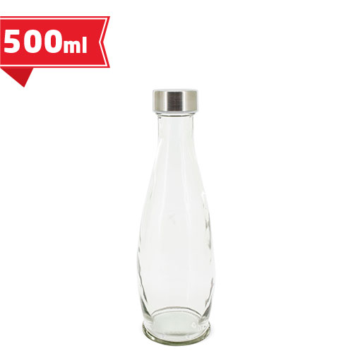 GLASS WATER BOTTLE 0,5L AQUA S