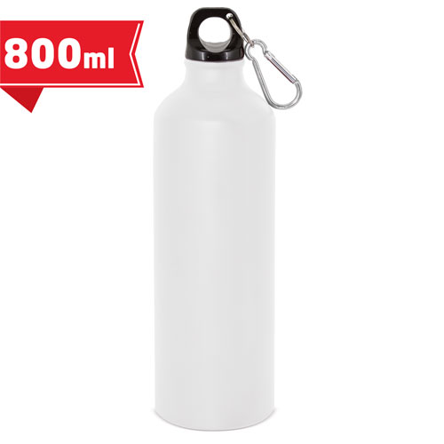 Aluminium bottle 800 ml with carabiner 