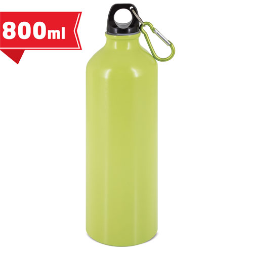 Aluminium bottle 800 ml with carabiner 