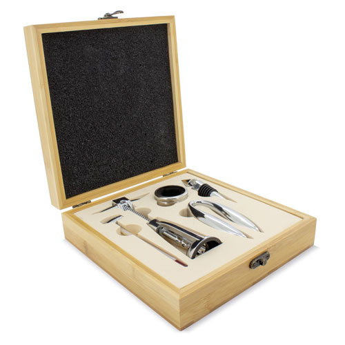 <p>WINE BAMBOO SET 5 PCS “LIVORNO”</p>